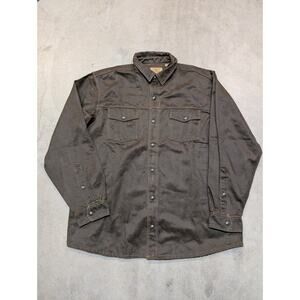 Red Head Ranch Willow Springs Snap Front Shirt Jacket Mens XL Brown Chore Work